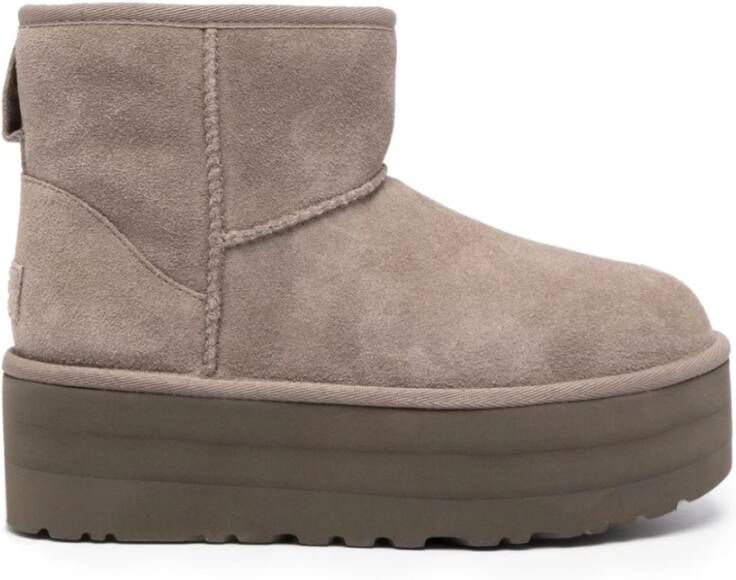 Ugg Classic Mini-laars met plateauzool voor Dames in Smoke Plume