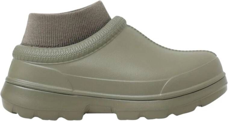 UGG Groene Enkellaarsjes met Gebreide Boord