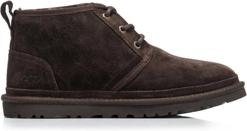 Ugg Bruine Neumel Logo-Ingelegde Suède Laarzen Bruin Heren