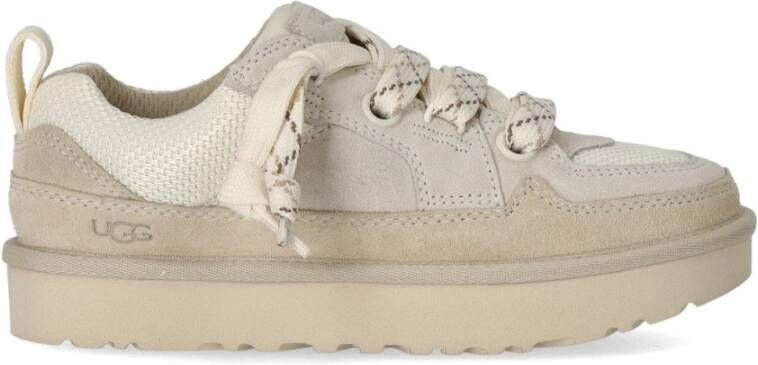 UGG Lage Sneakers Dames W Lo Lowmel Maat: 39 Materiaal: Suède Kleur: Wit