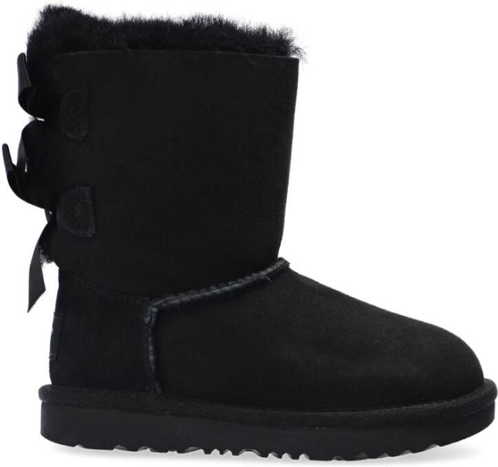 Ugg Short Bailey Bow II laarzen voor Grote Kinderen in Black Shearling