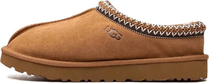 UGG Klassieke Chestnut Slipper met Geborduurde Rand