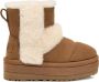 UGG Vachtlaarzen Dames W Clasic Chillapeak Maat: 38 Materiaal: Suède Kleur: Cognac - Thumbnail 1