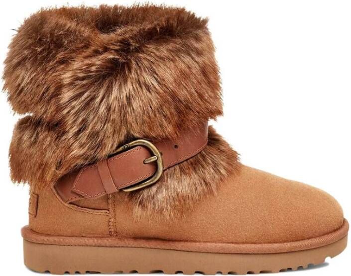 UGG Klassieke Gesp Mini Kastanje Laarzen
