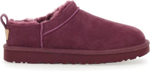 UGG Klassieke Micro Bordeaux Enkellaarzen Vrouw