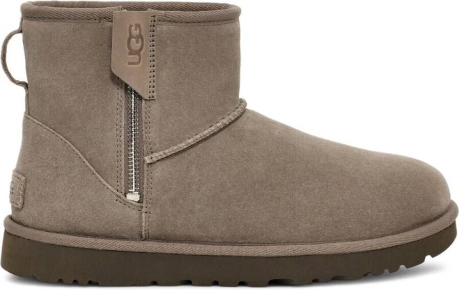 Ugg Klassieke Mini B Zip Dameslaarzen Beige Dames