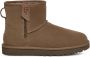 UGG Vachtlaarzen Dames Classic Mini Bailey Zip Maat: 42 Materiaal: Suède Kleur: Camel - Thumbnail 1