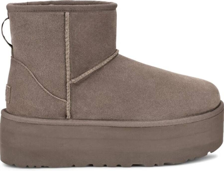 Ugg Classic Mini-laars met plateauzool voor Dames in Smoke Plume