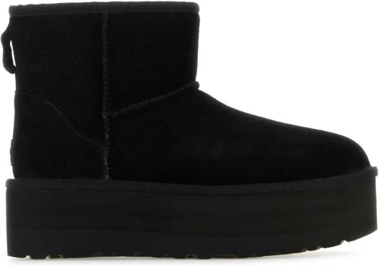 Ugg Klassieke Mini Platform Enkellaarzen Black Dames