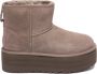 UGG Laarzen Grijs Leer Classic mini platform boots grijs - Thumbnail 2