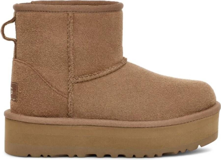 Ugg Klassieke Mini Platform Schoenen Bruin Dames