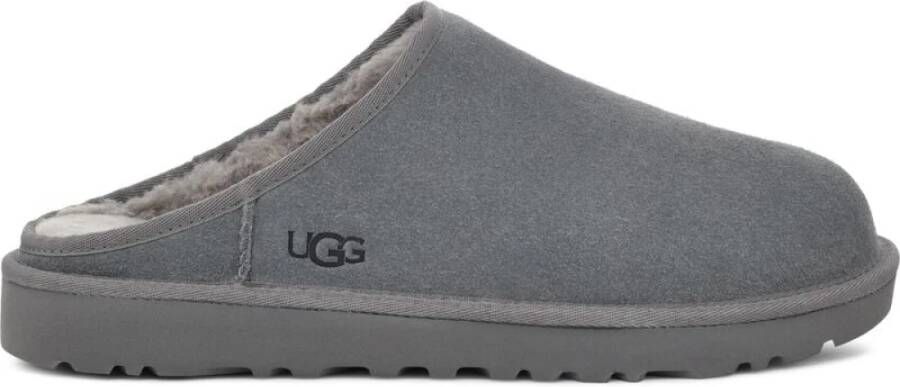 Ugg Grijze Suède Instap Sandalen met plush™ Voering Gray Heren