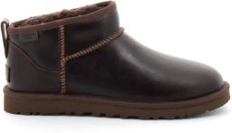 UGG Vachtlaarzen Heren Classic Ultr Mini Lthr Leer Bruin