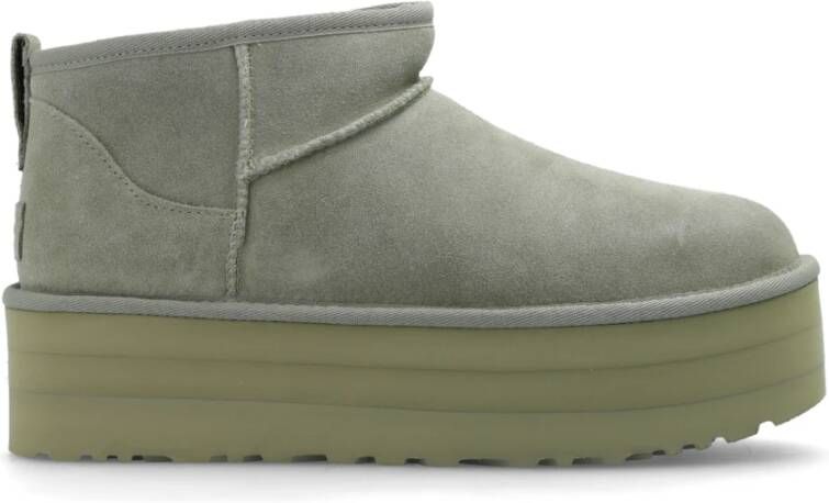 Ugg Classic Ultra korte laars met plateauzool voor Dames in Green