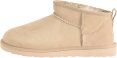 Ugg Klassieke Ultra Mini Schapenleren Laarzen Beige Dames