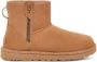 UGG Vachtlaarzen Dames Classic Mini Bailey Zip Maat: 42 Materiaal: Suède Kleur: Camel - Thumbnail 1