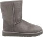 Ugg Korte suède enkellaarzen met nepbont Gray Dames - Thumbnail 1