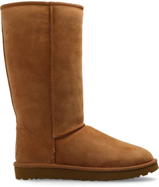 UGG Vachtlaarzen Dames Classic Tall Ii Maat: 42 Materiaal: Suède Kleur: Cognac