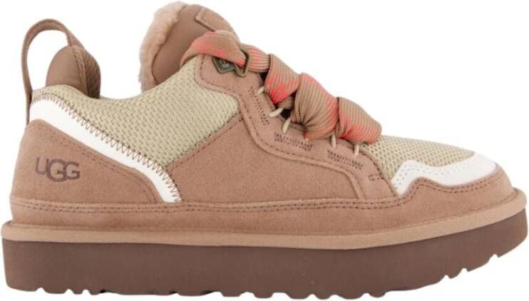 UGG Lage Sneakers Dames W Lowmel Maat: 43 Materiaal: Suède Kleur: Bruin