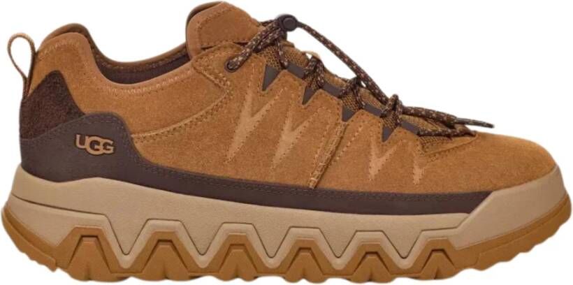 Ugg Bruin Leren Casual Sneakers Brown Heren