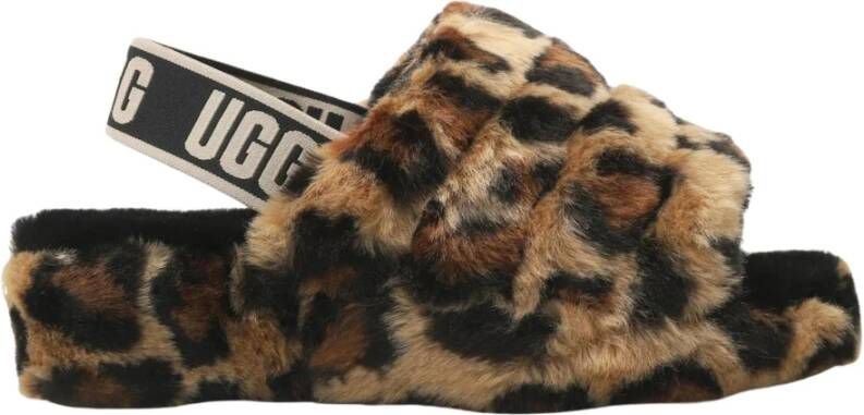 Ugg Leopardprint Kinder Slippers Brown Dames