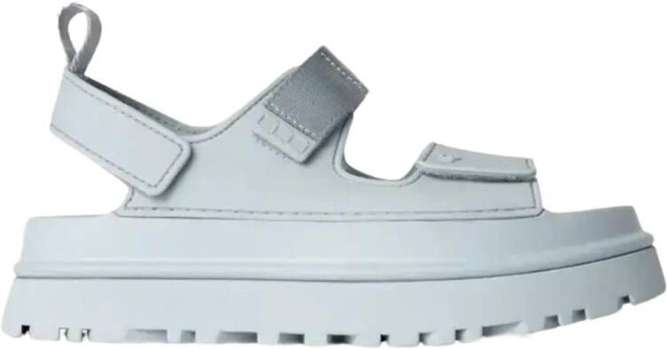 UGG Plateausandalen Goldenglow zomerschoen strandschoen plateausandaal met klittenbandsluitingen