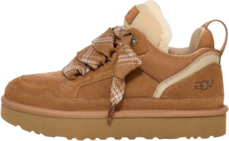 UGG Lage Sneakers Dames W Lowmel Maat: 40 Materiaal: Suède Kleur: Cognac