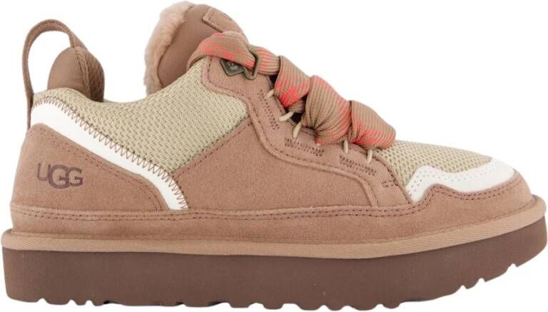 UGG Lage Sneakers Dames W Lowmel Maat: 36 Materiaal: Suède Kleur: Bruin