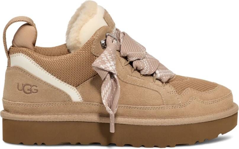 UGG Lage Sneakers Dames W Lowmel Maat: 38 Materiaal: Suède Kleur: Beige