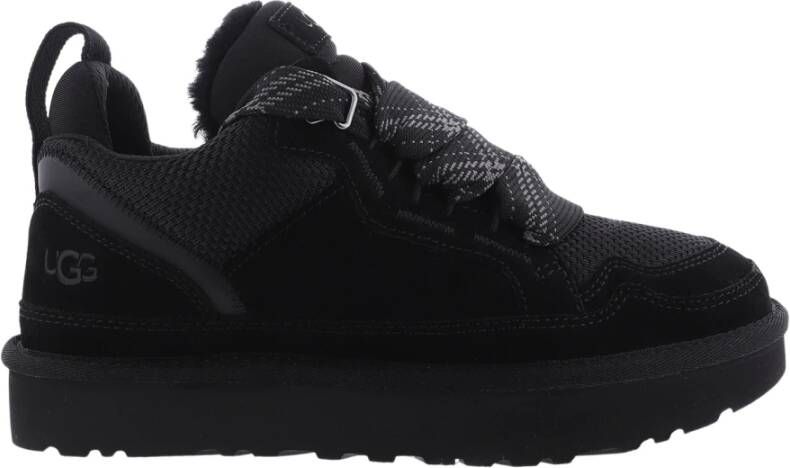 UGG Lage Sneakers Dames W Lowmel Maat: 42 Materiaal: Suède Kleur: Zwart