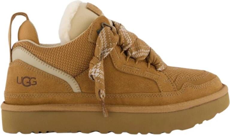 UGG Lage Sneakers Dames W Lowmel Maat: 39 Materiaal: Suède Kleur: Cognac