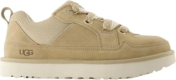 Ugg Lowmel Sneakers Leer Beige Heren