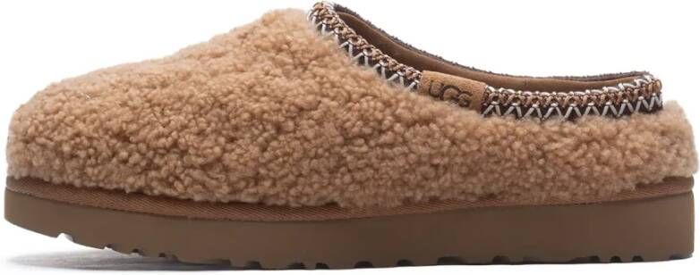 UGG Instappers Dames Tasman Maxi Curly Maat: 38 Materiaal: Textiel Kleur: Cognac