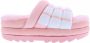 Ugg W Maxi Slide Logo voor Dames in Pink Scallop - Thumbnail 5