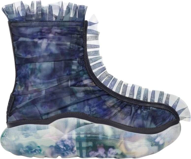 Ugg Mesh Overlay Ruffle Print Laarzen Blue