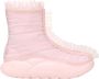 Ugg Mesh Overlay Ruffle Short Boots Franjes Pink Dames - Thumbnail 1