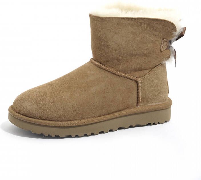Ugg Mini Bailey Bow II Boot Beige Dames
