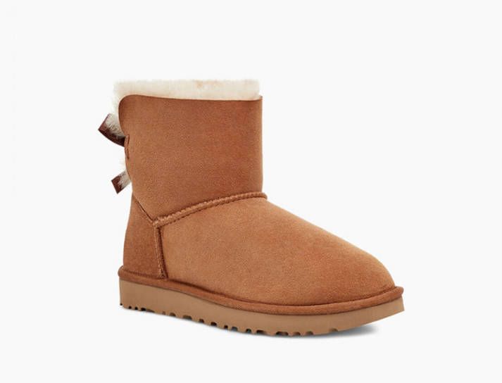 Ugg Mimi Bailey Bow II suède enkelboots camel Bruin Meisjes Suede 23.5 - Foto 5