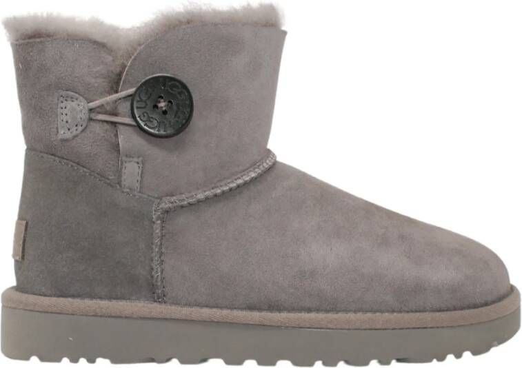 Ugg Mini Bailey Button II Boots Grijs Dames