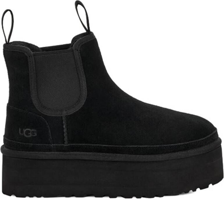 Ugg Neumel Chelsea-laars met plateauzool voor Dames in Black