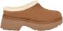 UGG Instappers Dames New Heights Cozy Clog Maat: 42 Materiaal: Suède Kleur: Cognac - Thumbnail 1