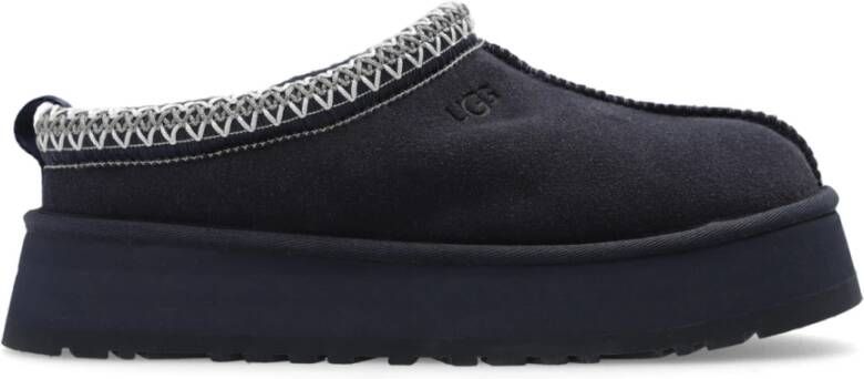 Ugg Blauwe Tazz Slip-On Sneakers met Decoratieve Stiksels Blue Dames