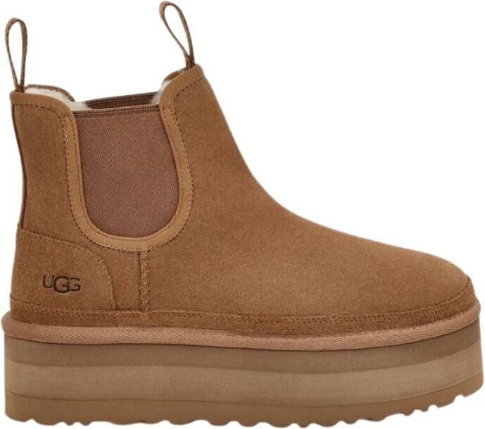 Ugg Platform Chelsea Laarzen Brown Dames