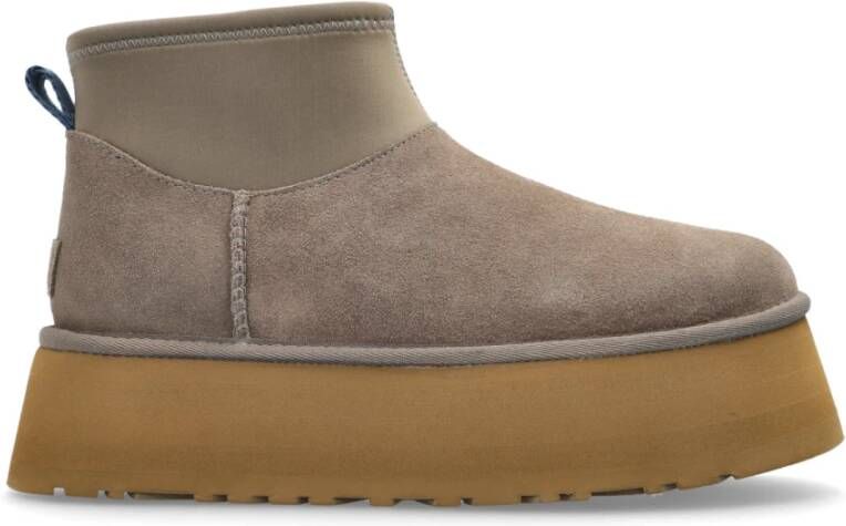Ugg Boots W Classic Mini Dipper Boots Leather Brown in bruin