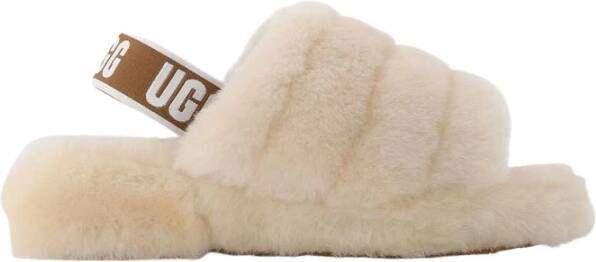 Ugg Fluff Yeah Logo sloffen beige 1095119 fluff yeah nat Beige Dames - Foto 10
