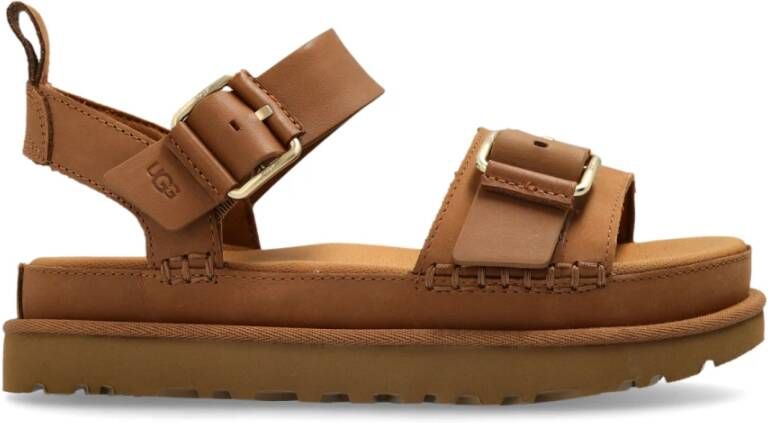 UGG Dames W Goldenstar Villa Maat: 39 Materiaal: Nubuck Kleur: Cognac