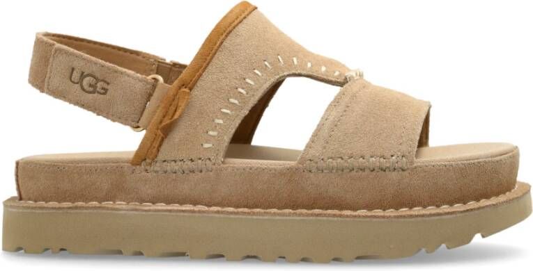 UGG Dames W Goldenstar Regenerate Suède Beige