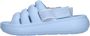 Ugg Lichtblauwe rubberen slipper met klittenbandsluiting Blue Dames - Thumbnail 1