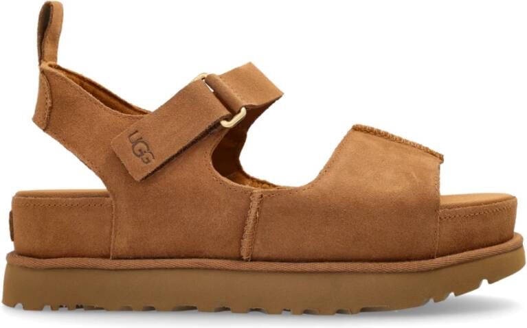 UGG Dames W Goldenstar Hi Maat: 39 Materiaal: Suède Kleur: Cognac