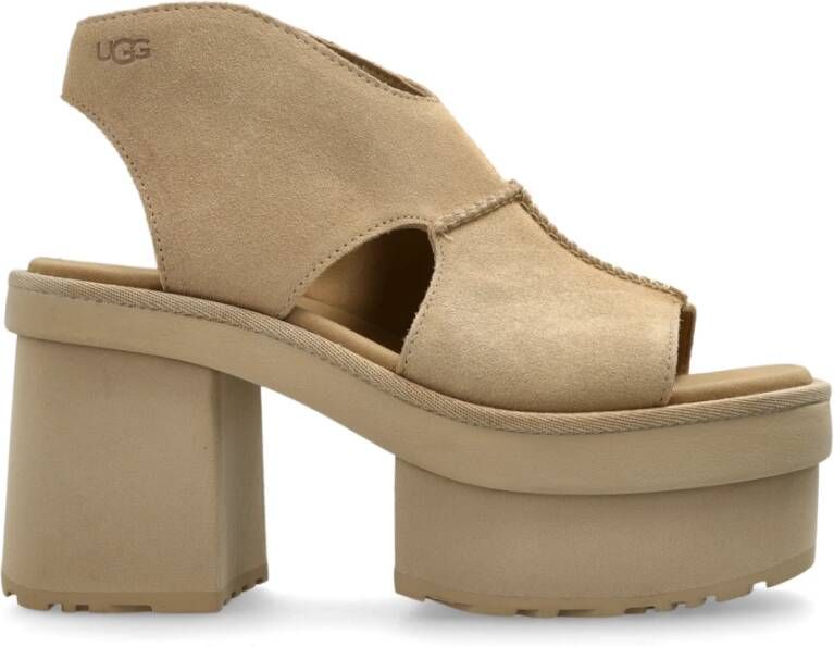 UGG Sandalettes met hak W Nieuwe Hoogtes Plateau T-Strep